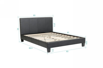 Value Bed 8079-Husky-Furniture- single,twin Double,full, Queen Bed- Black-6