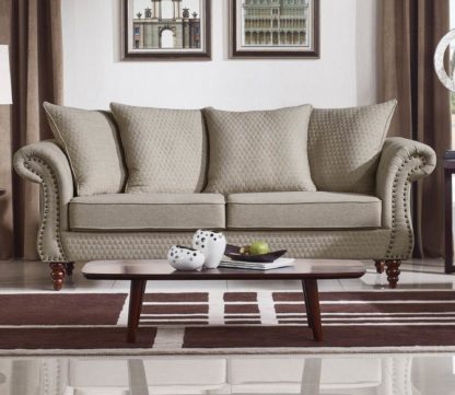 HD1769 -Tessa Sofa - Sand-K06.Fabric .Husky Designer Furniture