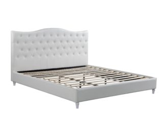 HB828-Lily Platform Bed - King - Husky-Furniture- White-1