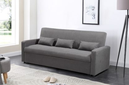 HS1009- Charcoal - Husky Furniture Transformer - convertible Sofa Bed - Sofa