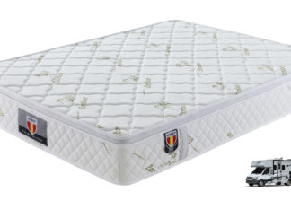 RV QUEEN Kingdom BAMBOO mattress five star comfort Pockect coil euro pillow top