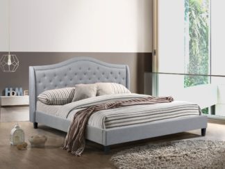 King-Twilight Bed - 013- Husky Furniture Platform Bed King size- Grey