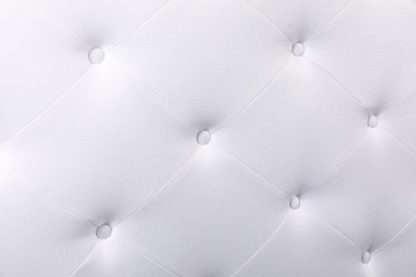 Husky Megan Queen Platform Bed White Fabric - Husky Furniture