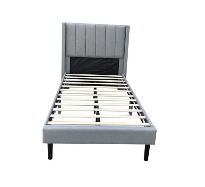 Husky Furniture Jordan Platform Bed Single Grey 1008
