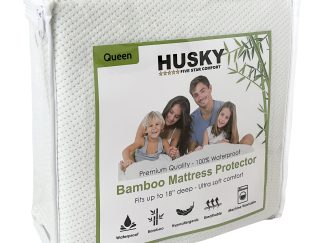 Husky Premium Bamboo Waterproof Mattress Protector