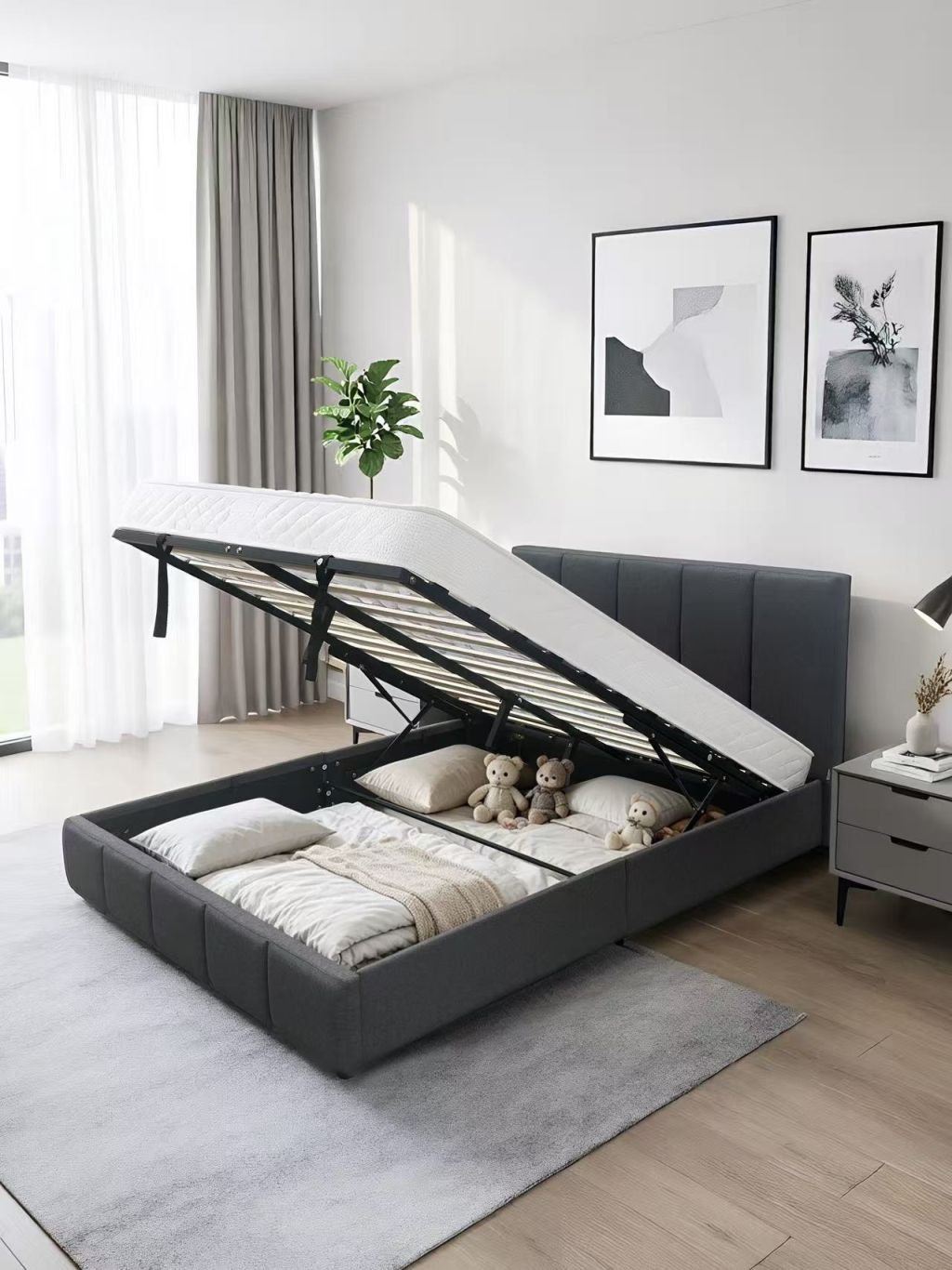 Husky Metro Lift Up Bed - Grey