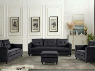 Husky Mayson 4 PC Sofa Set - Charcoal